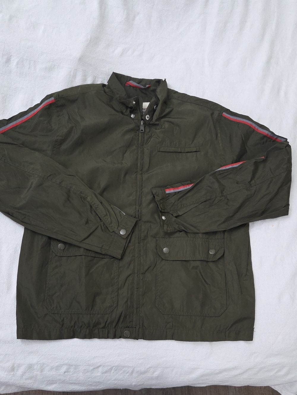 Old Navy Men's Army Green Utility Jacket XL Field Lightweight Zip Up 💙2 for$30
